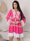 Vestido Curto Boho Hippie L33 Vestido Curto Boho Hippie L33