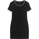 Vestido Curto Canelado Reto Malwee Ref. 124612