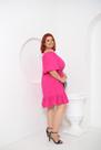 Vestido Curto Ciganha Plus Size Ombro a Ombro Tecido Viscolinho