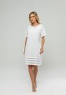 Vestido Curto Com Pregas Na Barra Branco Salvatore