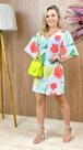 Vestido curto estampado