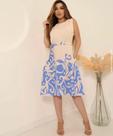 Vestido curto feminino estampado tamanho g