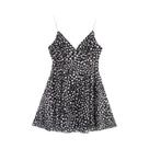 Vestido Curto Feminino Estilo Verão Com Estampa Em Seda E Malha, Decote V Halter, Vestido Hot Girl