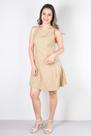 Vestido curto godê regata com pregas 51054