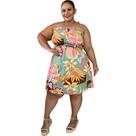 Vestido Curto Lastex Feminino Confortável Verão Soltinho Alça Vestido Curto Lastex Feminino Confortável Verão Soltinho Alça