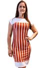 Vestido Curto Listrado de Lurex Sorenzza Vestido Curto Listrado de Lurex Sorenzza