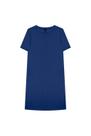 Vestido Curto Lunender Malha Azul Royal