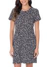 Vestido Curto Malwee 1000070891 Feminino Estampado Meia Malha Algodão T. P/XGG