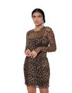 Vestido Curto Manga Longa Tule Outono Inverno Vestido Curto Manga Longa Tule Outono Inverno