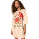Vestido Curto Mangas 3/4 Estampado Lez A Lez
