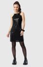 Vestido curto menina em malha paetê malwee kids preto 16