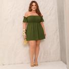 Vestido Curto Plus Size Ciganinha Festa Balada Verão Elegante
