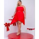 Vestido curto plus size