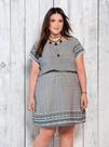 Vestido Curto, Plus Size, Viscose, Estampado, Até 50