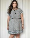 Vestido Curto, Plus Size, Viscose, Estampado, Até 50 Vestido Curto, Plus Size, Viscose, Estampado, Até 50