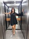 Vestido curto só um manda cor preto
