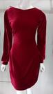Vestido curto veludo alemão manga longa