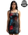 Vestido Cyclone Veludo Tropical Hawaii Light