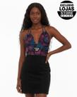Vestido Cyclone Veludo Tropical Paradise