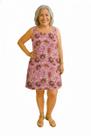 Vestido da Vovó - Tradicional vestido em Malha Fria (liganete) - estampado Estampa:SerenidadeTamanho:G