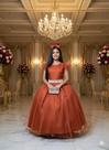 Vestido Dama de Honra Terracota Marie Longo Amanda - Confeccionado em Poliéster