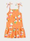 Vestido de Alça Infantil Ice Pop Laranja Abrange