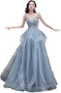 Vestido de baile feminino Elegant Scales, vestido longo sem mangas