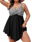 Vestido de banho Hanna Nikole feminino 2026 plus size branco 4X