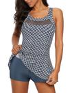 Vestido de banho Zando Tummy Control Plus Size Floral Grey 16-18 Vestido de banho Zando Tummy Control Plus Size Floral Grey 16-18