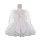 Vestido De Batismo Para Bebê Menina Com Manga Longa, Vestido De Casamento Floral Para