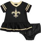 Vestido de bebê e capa de fralda NFL New Orleans Saints 0-3 meses