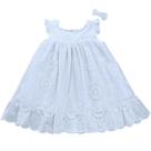 Vestido de Bebê Menina Branco em Laise com Forro Ideal Para Batizado Luxo Mundo Nina
