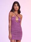 Vestido de brilho roxo Vestido de brilho roxo