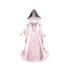 Vestido De Bruxa Deluxe Com Capuz Para Mulheres, Fantasia Medieval Renascentista Com Cauda Maxi Para