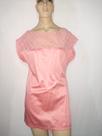 Vestido de cetim rosa chá (Tam: M/G)