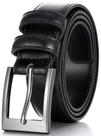 Vestido de couro genuíno Belt Mio Marino preto para homens 36