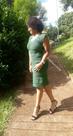 Vestido de Crochê Verde militar