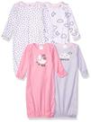 Vestido de dormir Gerber, pacote com 4 nuvens, para bebês, meninos e meninas, 0-6M