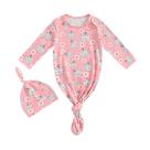 Vestido de dormir para bebês Ayalinggo Halloween Pumpkin com chapéu 0-3M