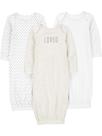 Vestido de dormir Simple Joys by Carter's Unissex de algodão para recém-nascidos