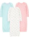 Vestido de dormir Simple Joys da Carter's Baby Girls de 0 a 3 meses