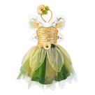 Vestido de fantasia de fada DJDLPARTY Green Princess Girl 7-8 anos Vestido de fantasia de fada DJDLPARTY Green Princess Girl 7-8 anos