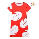 Vestido de fantasia Dressy Daisy Hawaiian Red Muumuu para meninas de 6 a 8 anos Vestido de fantasia Dressy Daisy Hawaiian Red Muumuu para meninas de 6 a 8 anos