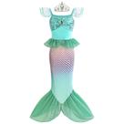 Vestido de fantasia Mskseciy Mermaid Tail para meninas de 3 a 8 anos