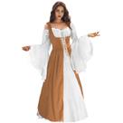 Vestido de fantasia WYZJL Renaissance Burnt Orange para mulheres 2XL/3XL