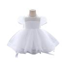 Vestido De Festa Branco Para Menina Pequena, Batizado, Aniversário De 1 Ano, Princesa, Dama De