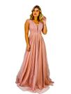 Vestido De Festa Brilhante Casamento Madrinhas Mãe Noiva