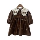 Vestido De Festa De Algodão De Manga Comprida Para Meninas, Bordado Com Laço, Primavera, 2 a 6 Anos, Vestido De Festa De Algodão De Manga Comprida Para Meninas, Bordado Com Laço, Primavera, 2 a 6 Anos,