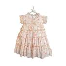 Vestido De Festa Infantil De Princesa Tulipa Com Renda E Urso Divertido Para Meninas - Fantasia Para