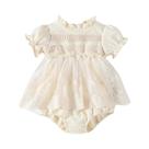 Vestido de Festa Infantil de Renda com Saia Tutu - Primavera/Verão